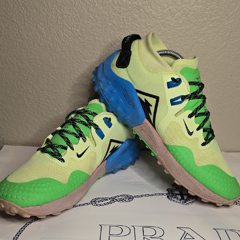Pre Ownd Nike‎ Wildhorse 6 Trail-Running Shoes In Barely Volt And Blue